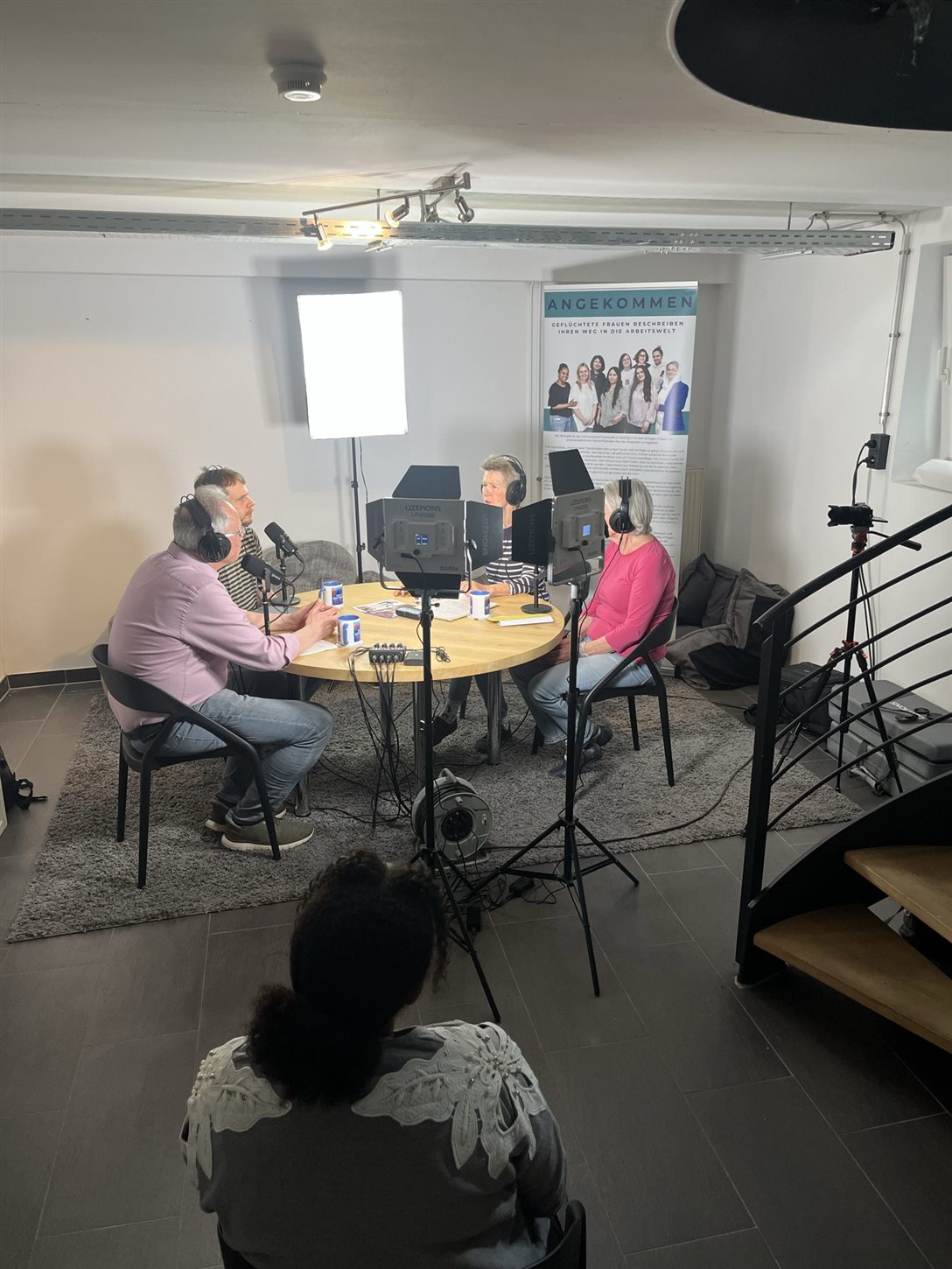 Blick hinter die Kulissen des Podcast-Setups